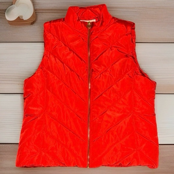 Michael Kors Jackets & Blazers - Michael Kors Vibrant Red Quilted Puffer Vest Womans XL NWT $125 MSRP